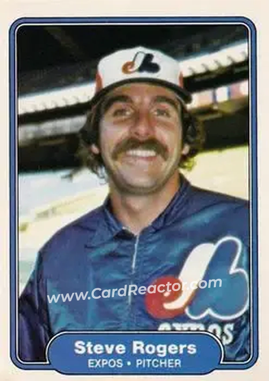 1982 Fleer #205 - Steve Rogers - Montreal Expos - Front