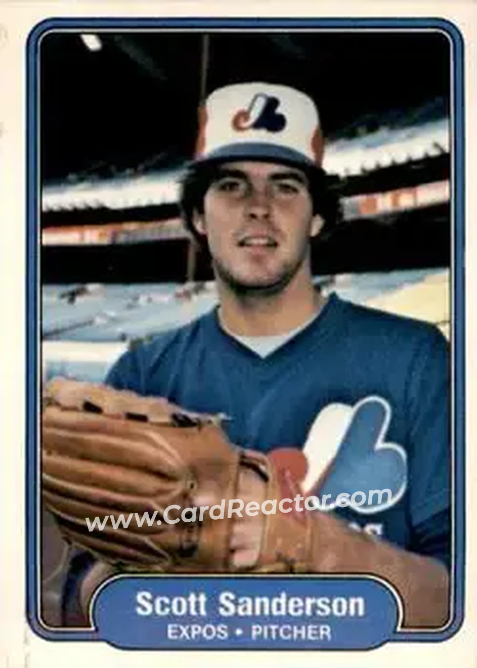 1982 Fleer #206 - Scott Sanderson - Montreal Expos - Front