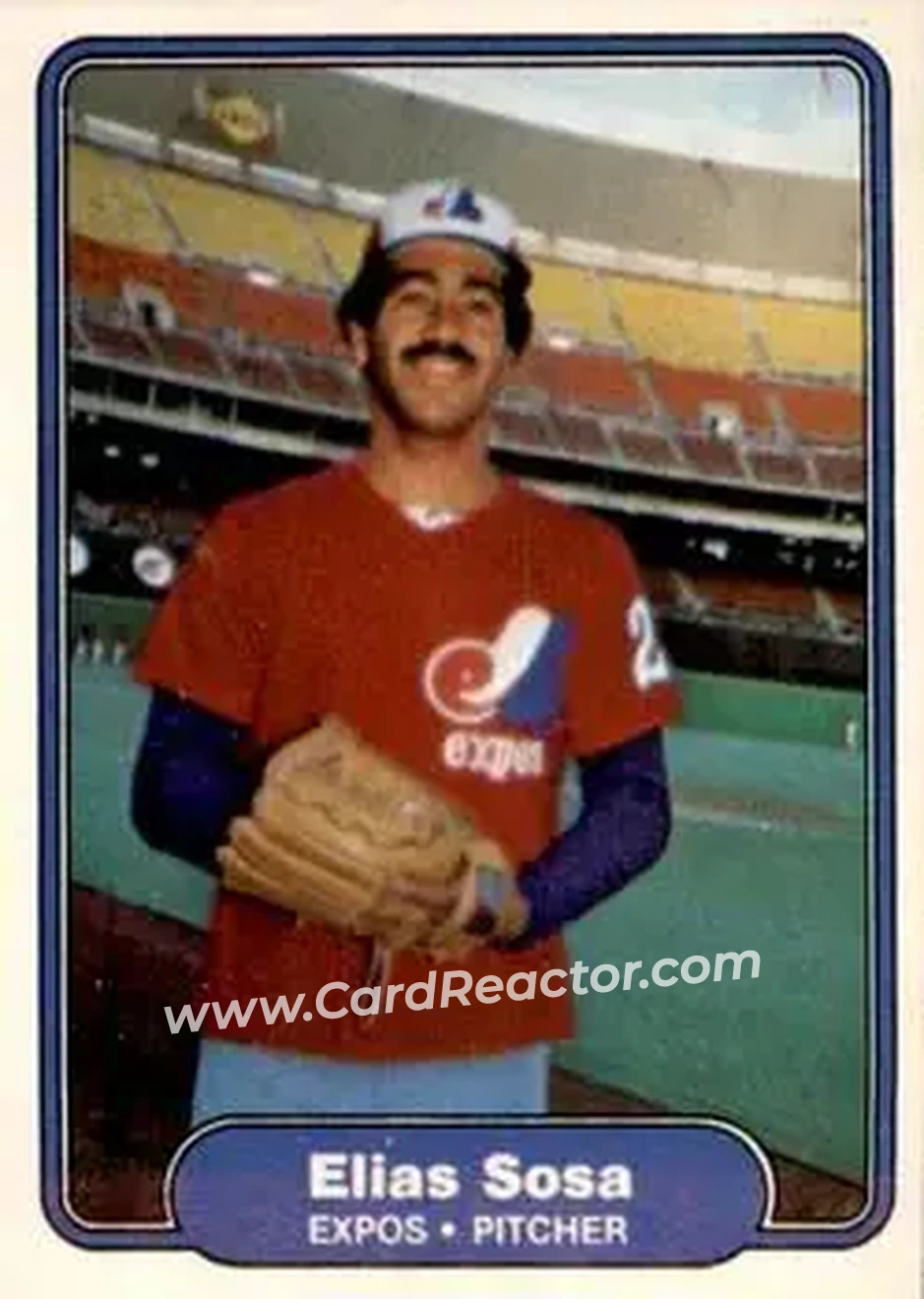 1982 Fleer #208 - Elias Sosa - Montreal Expos - Front
