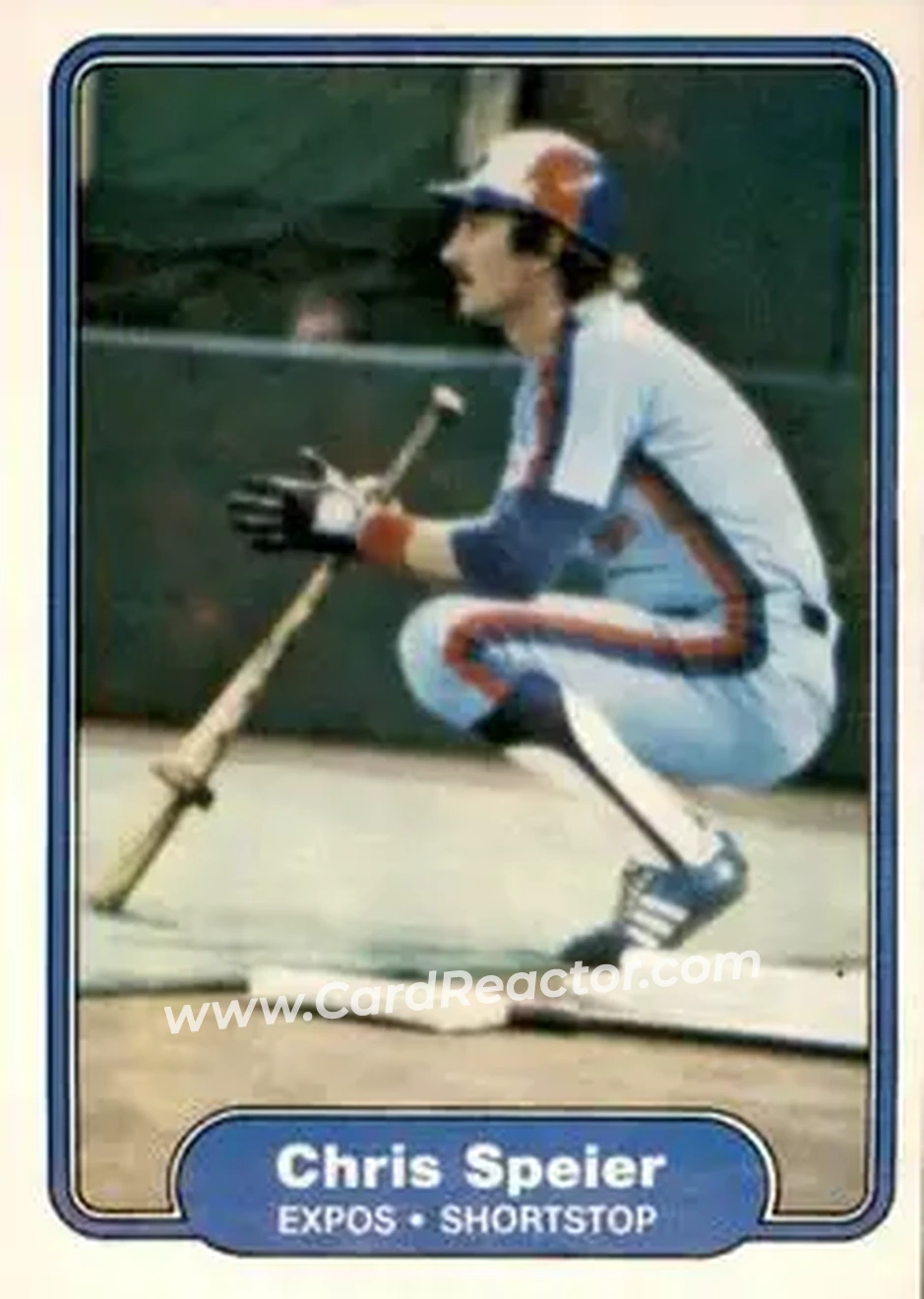 1982 Fleer #209 - Chris Speier - Montreal Expos - Front