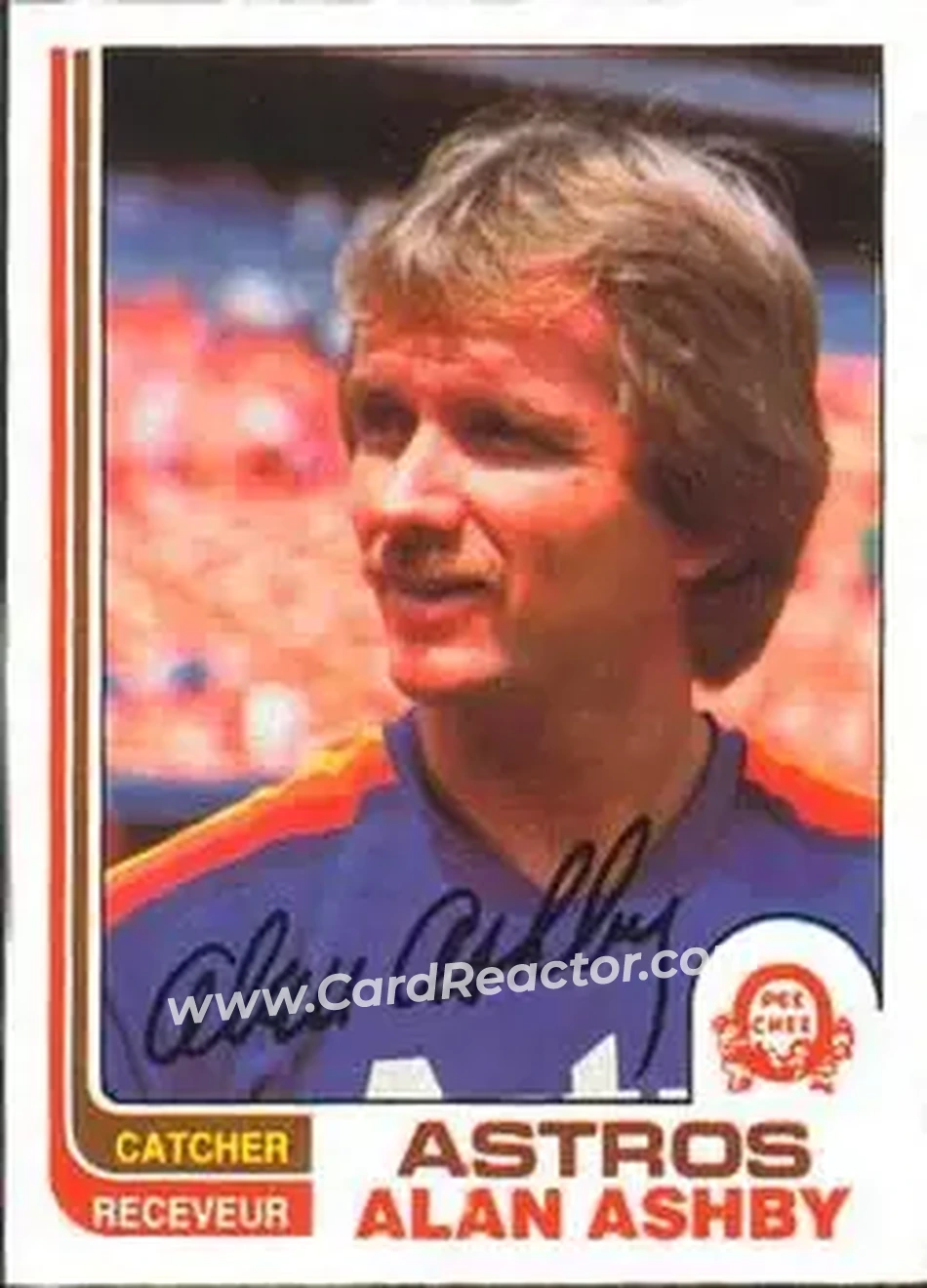 1982 O-Pee-Chee #184 - Alan Ashby - Houston Astros - Front 1982 O-Pee-Chee #184 - Alan Ashby - Houston Astros - Front