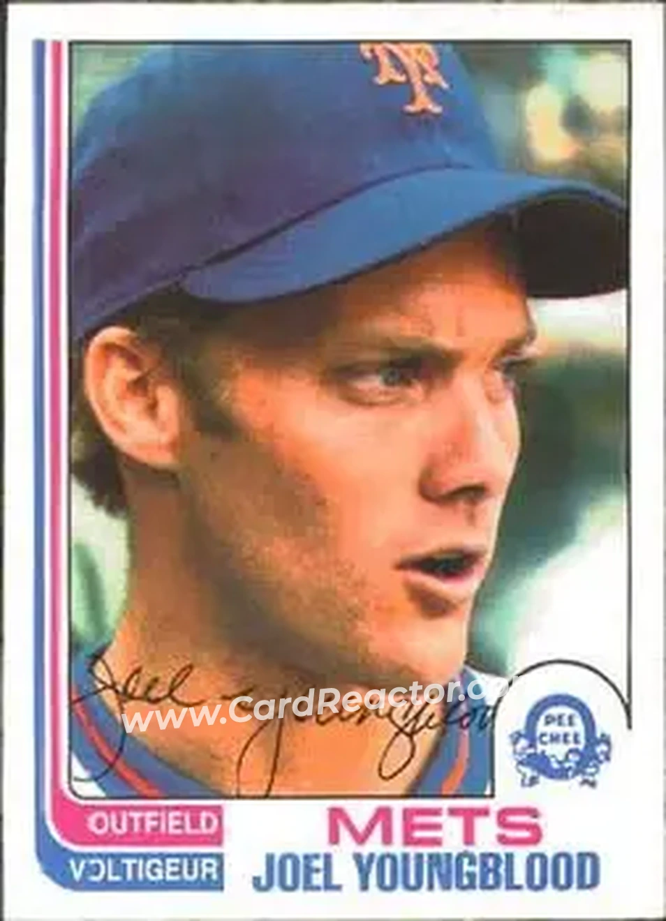 1982 O-Pee-Chee #189 - Joel Youngblood - New York Mets - Front