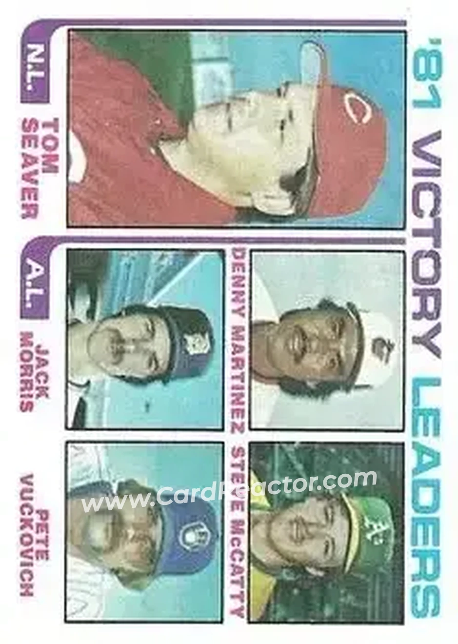 1982 Topps #165 - Card #165 - Front