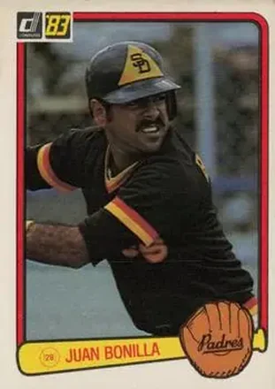 1983 Donruss #346 - Juan Bonilla - San Diego Padres