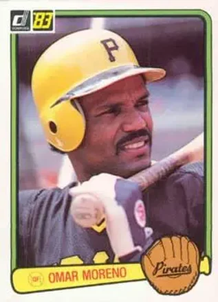 1983 Donruss #347 - Omar Moreno - Pittsburgh Pirates