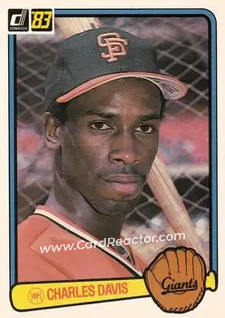 1983 Donruss #348 - Chili Davis - San Francisco Giants - Front
