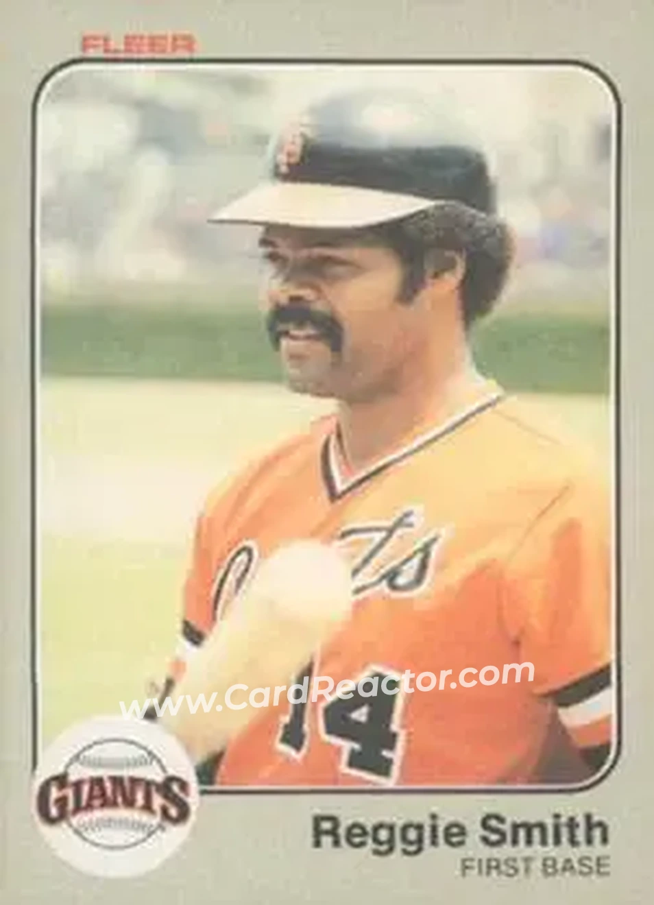 1983 Fleer #272 - Reggie Smith - San Francisco Giants - Front
