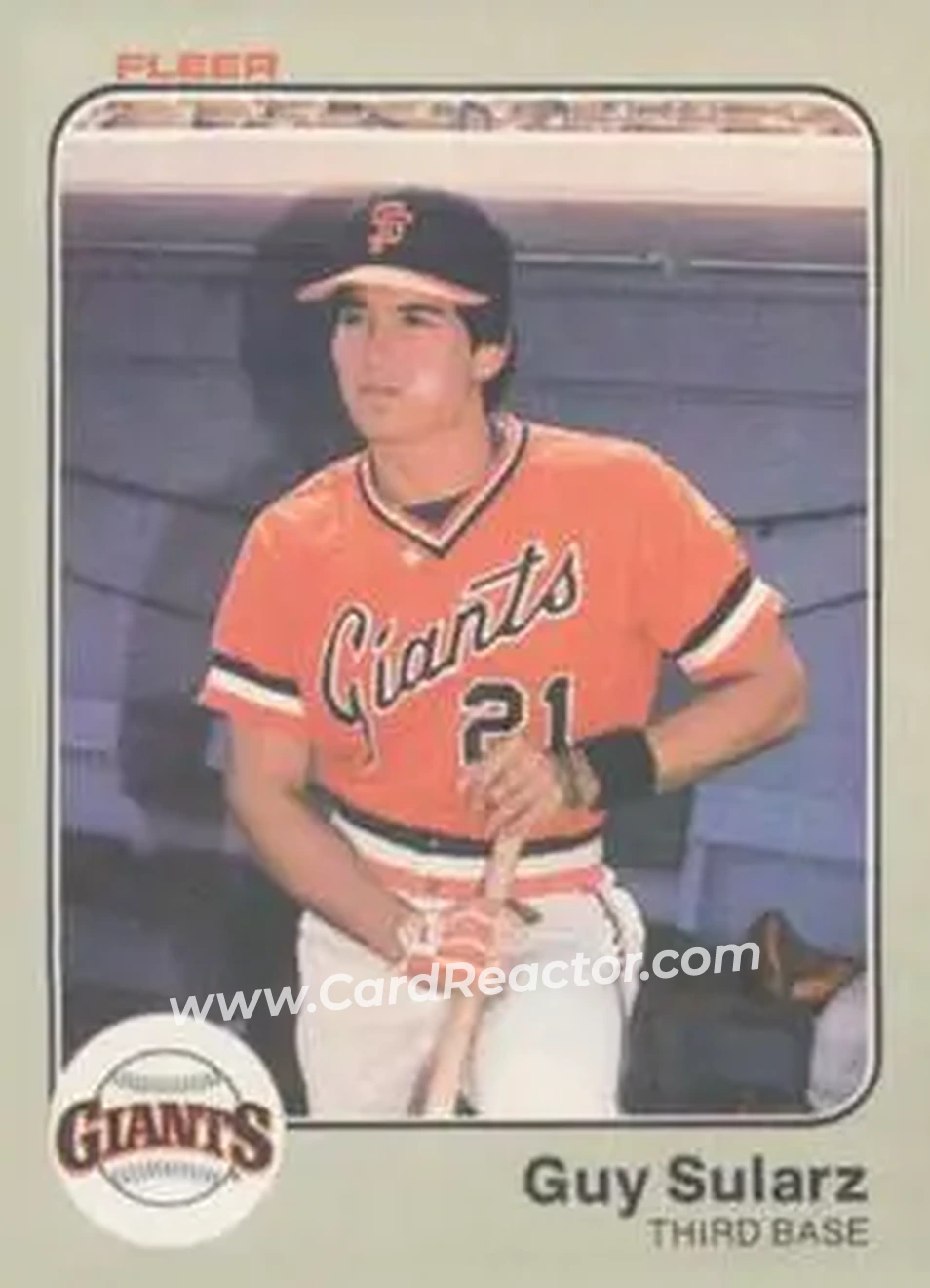 1983 Fleer #273 - Guy Sularz - San Francisco Giants - Front