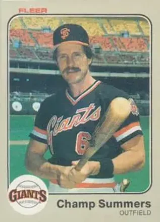 1983 Fleer #274 - Champ Summers - San Francisco Giants
