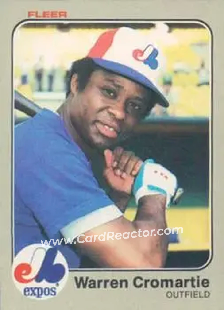 1983 Fleer #279 - Warren Cromartie - Montreal Expos - Front