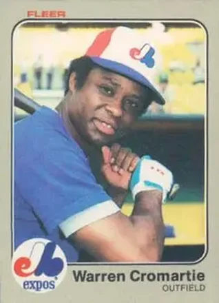 1983 Fleer #279 - Warren Cromartie - Montreal Expos 1983 Fleer #279 - Warren Cromartie - Montreal Expos