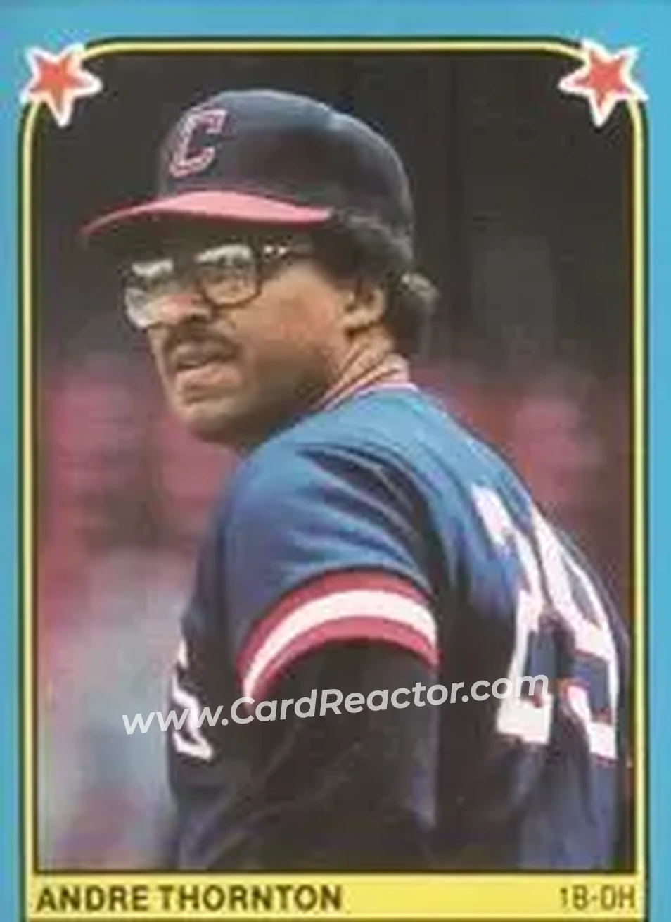 1983 Fleer Star Stickers #241 - Andre Thornton - Cleveland Indians - Front