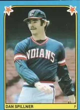 1983 Fleer Star Stickers #243 - Dan Spillner - Cleveland Indians