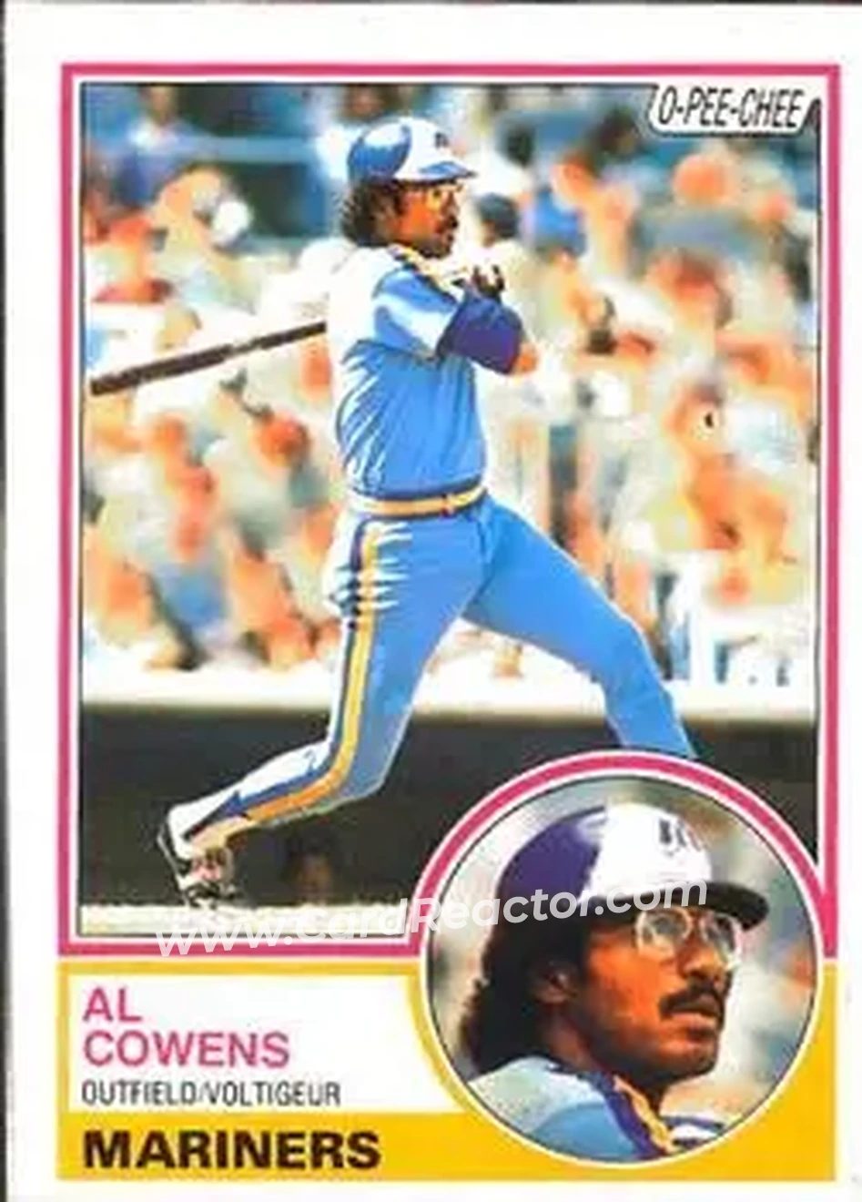 1983 O-Pee-Chee #193 - Al Cowens - Seattle Mariners - Front 1983 O-Pee-Chee #193 - Al Cowens - Seattle Mariners - Front