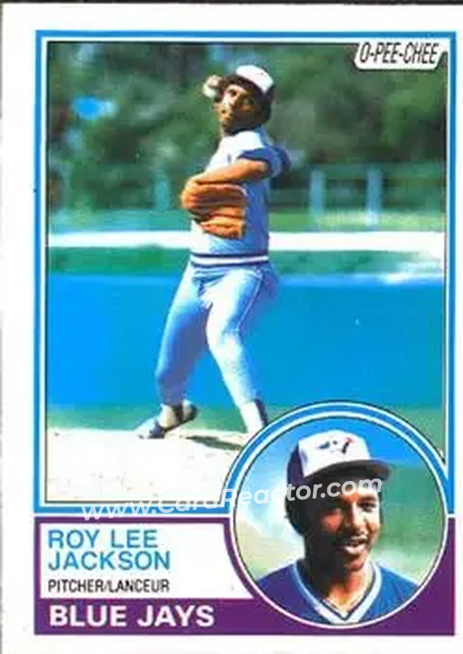 1983 O-Pee-Chee #194 - Roy Lee Jackson - Toronto Blue Jays - Front 1983 O-Pee-Chee #194 - Roy Lee Jackson - Toronto Blue Jays - Front