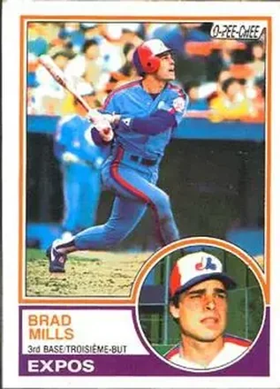 1983 O-Pee-Chee #199 - Brad Mills - Montreal Expos 1983 O-Pee-Chee #199 - Brad Mills - Montreal Expos