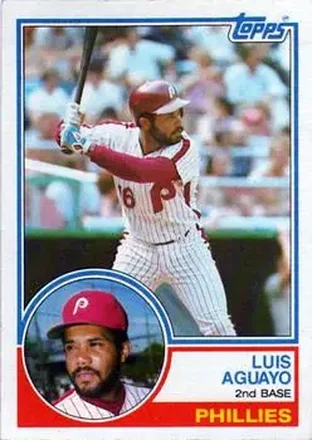 1983 Topps #252 - Luis Aguayo - Philadelphia Phillies 1983 Topps #252 - Luis Aguayo - Philadelphia Phillies