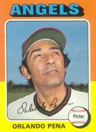 1975 Topps #573 - Orlando Pena - California Angels