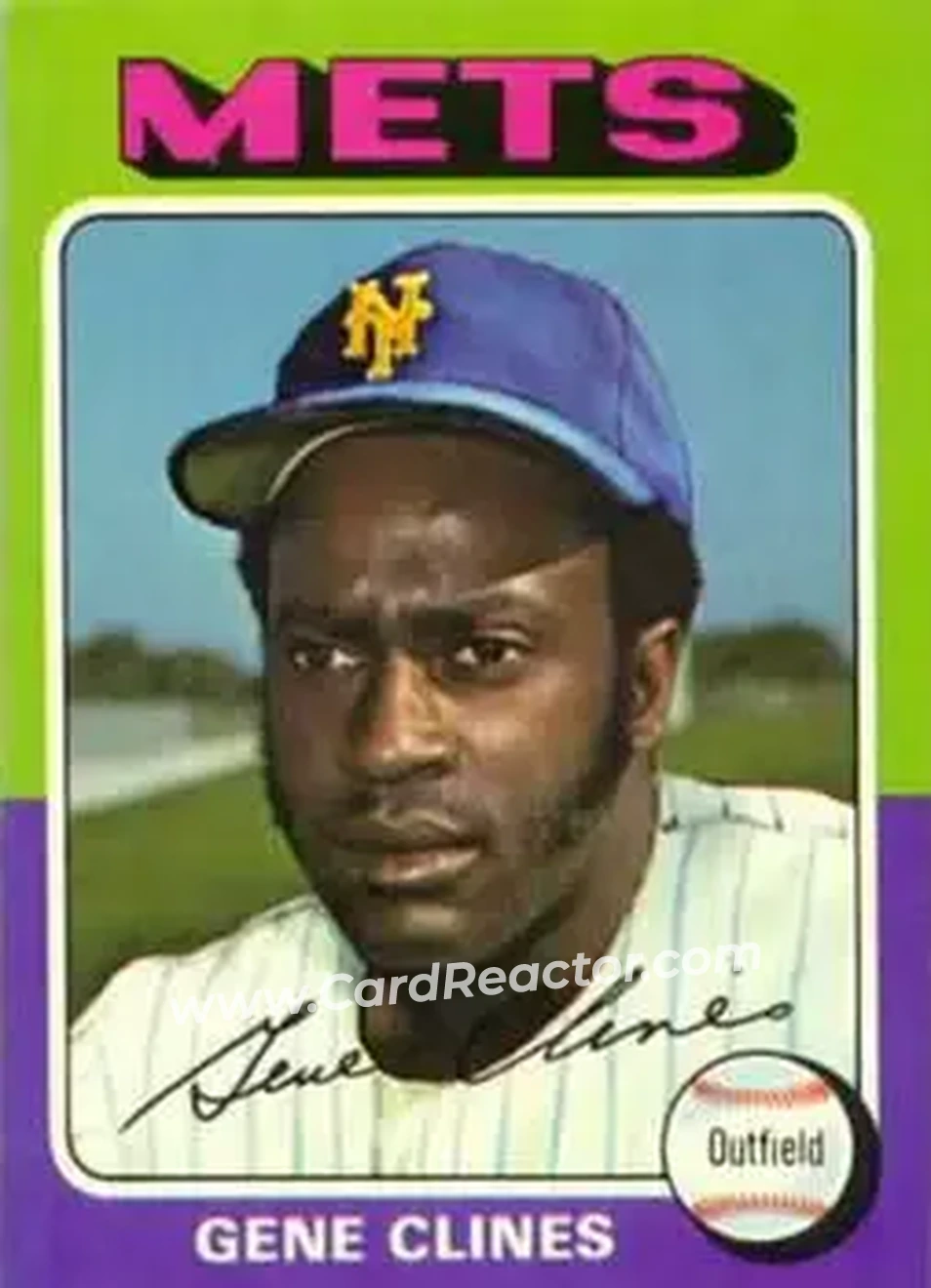 1975 Topps #575 - Gene Clines - New York Mets - Front 1975 Topps #575 - Gene Clines - New York Mets - Front