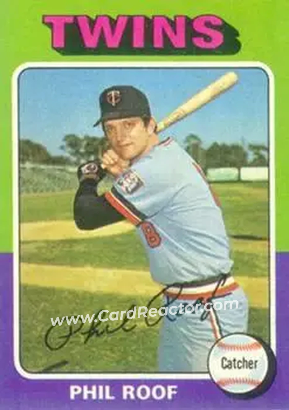 1975 Topps #576 - Phil Roof - Minnesota Twins - Front