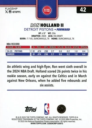 Reverso de Ron Holland II