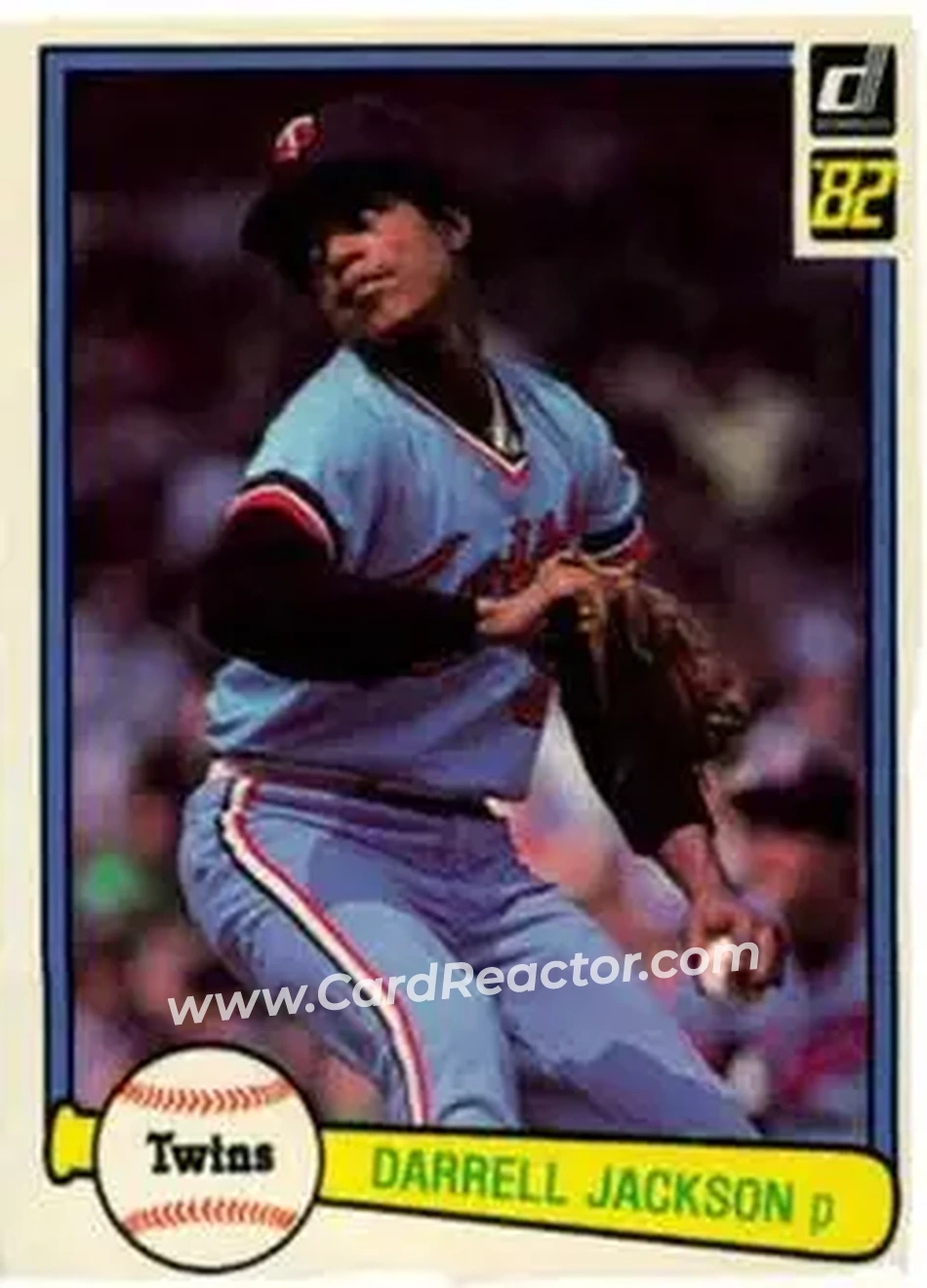 1982 Donruss #179 - Darrell Jackson - Minnesota Twins - Front