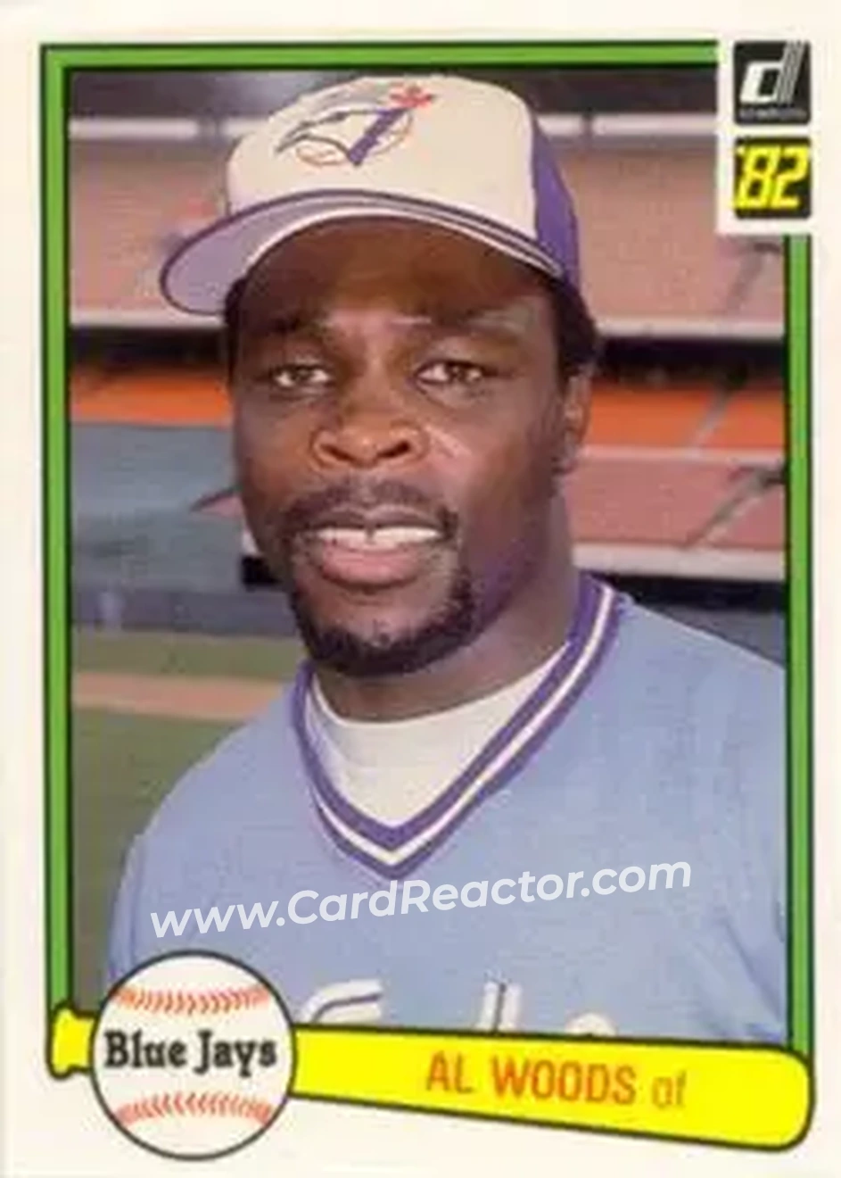 1982 Donruss #180 - Alvis Woods - Toronto Blue Jays - Front