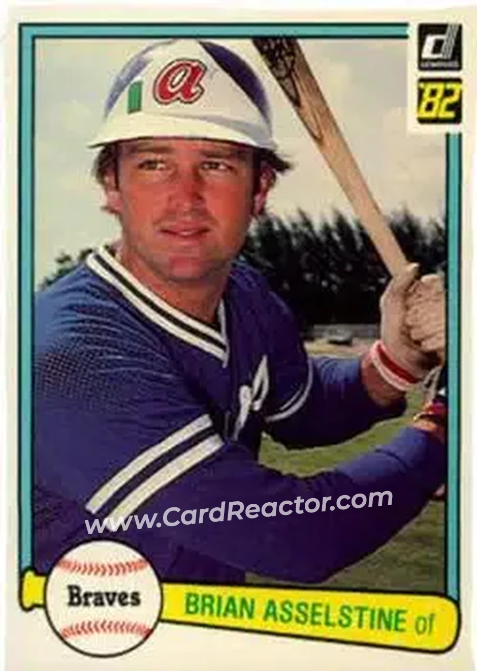 1982 Donruss #184 - Brian Asselstine - Atlanta Braves - Front