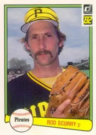 1982 Donruss #185 - Rod Scurry - Pittsburgh Pirates