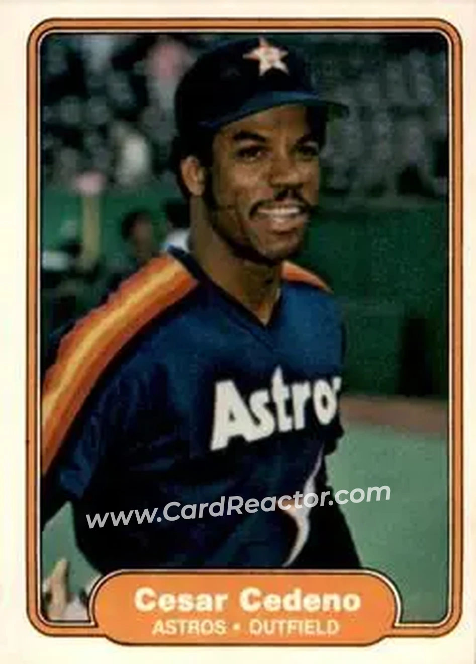 1982 Fleer #213 - Cesar Cedeno - Houston Astros - Front