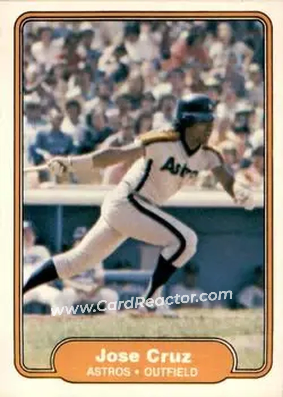 1982 Fleer #214 - Jose Cruz - Houston Astros - Front
