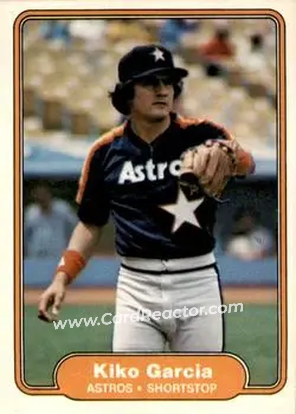 1982 Fleer #215 - Kiko Garcia - Houston Astros - Front
