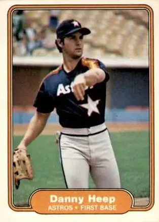 1982 Fleer #217 - Danny Heep - Houston Astros 1982 Fleer #217 - Danny Heep - Houston Astros