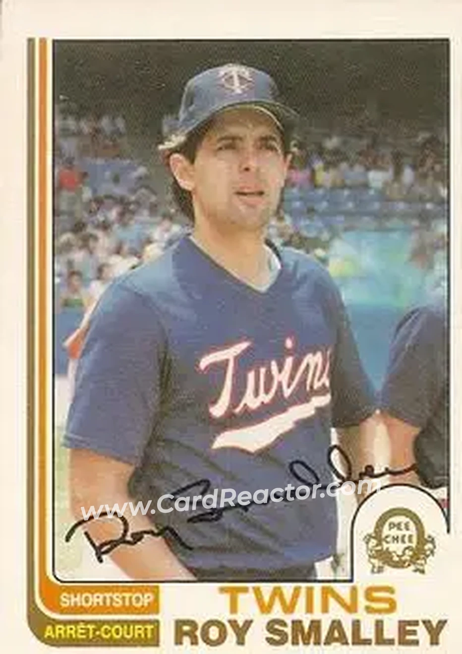 1982 O-Pee-Chee #197 - Roy Smalley - Minnesota Twins - Front