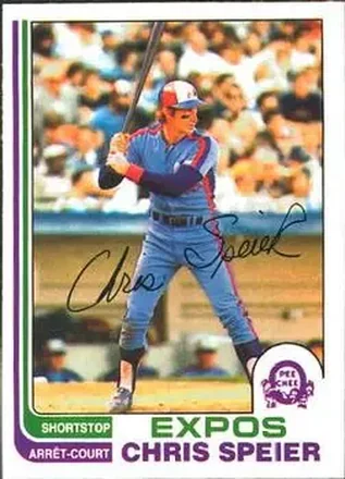 1982 O-Pee-Chee #198 - Chris Speier - Montreal Expos