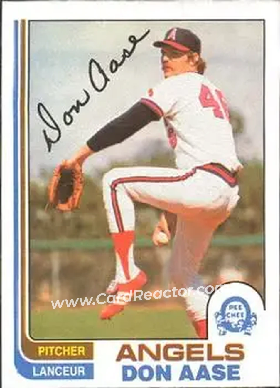 1982 O-Pee-Chee #199 - Don Aase - California Angels - Front