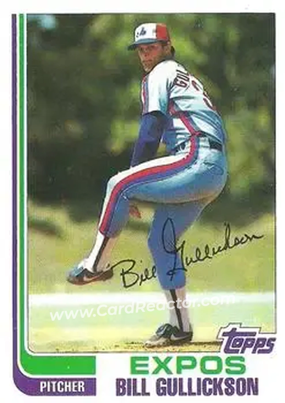 1982 Topps #172 - Bill Gullickson - Montreal Expos - Front