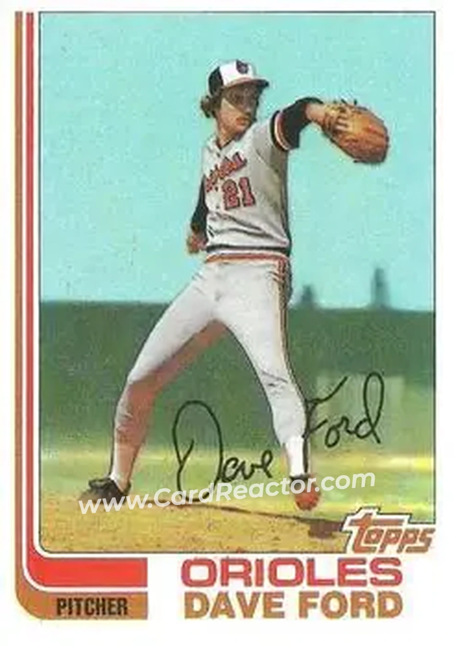 1982 Topps #174 - Dave Ford - Baltimore Orioles - Front