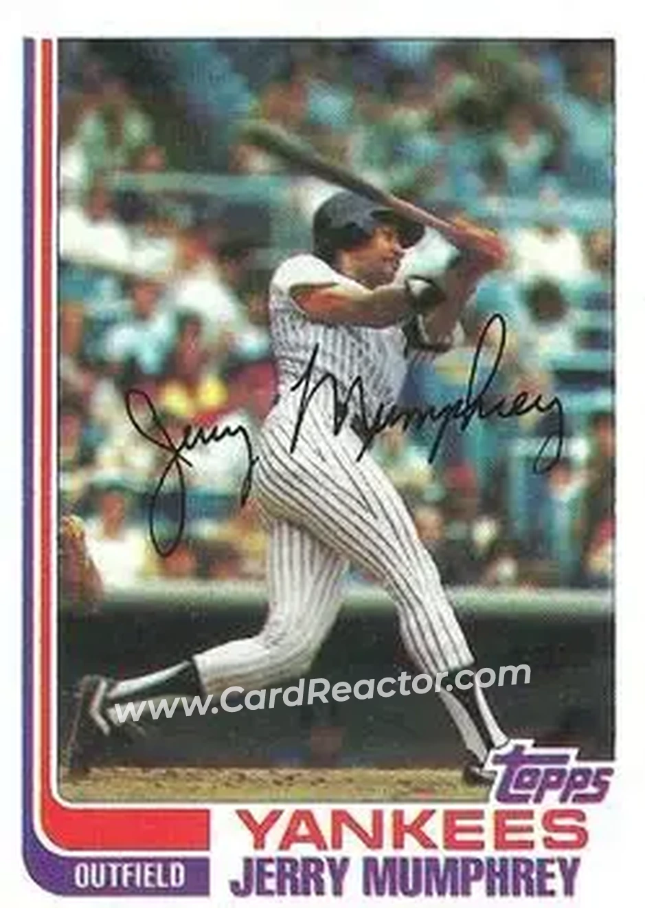 1982 Topps #175 - Jerry Mumphrey - New York Yankees - Front