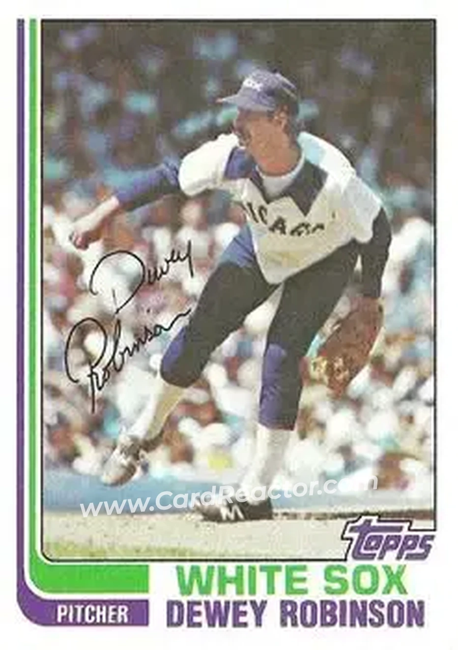 1982 Topps #176 - Dewey Robinson - Chicago White Sox - Front