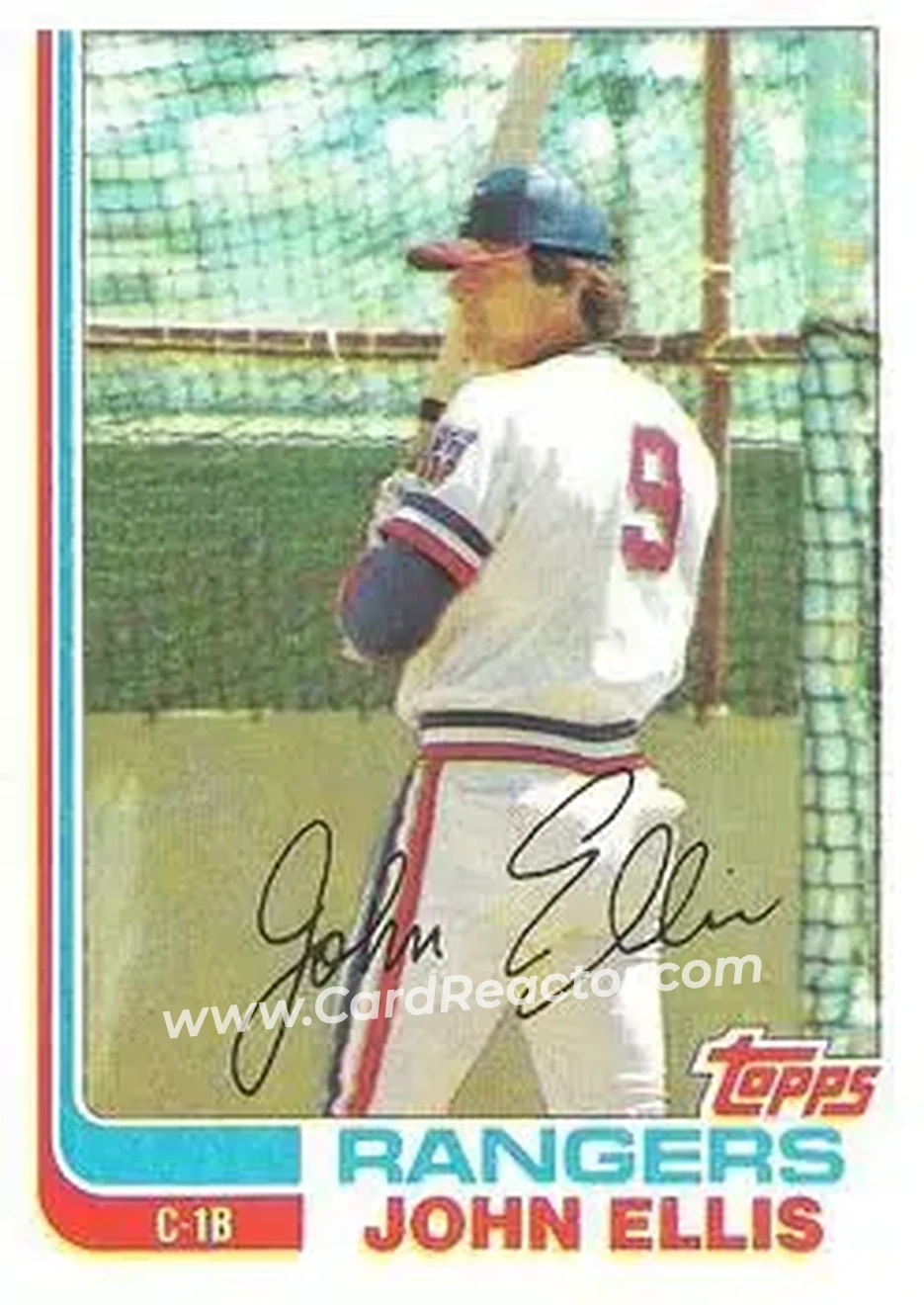 1982 Topps #177 - John Ellis - Texas Rangers - Front