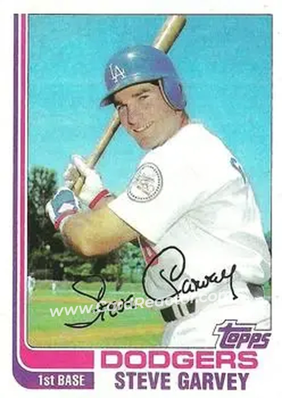 1982 Topps #179 - Steve Garvey - Los Angeles Dodgers - Front 1982 Topps #179 - Steve Garvey - Los Angeles Dodgers - Front