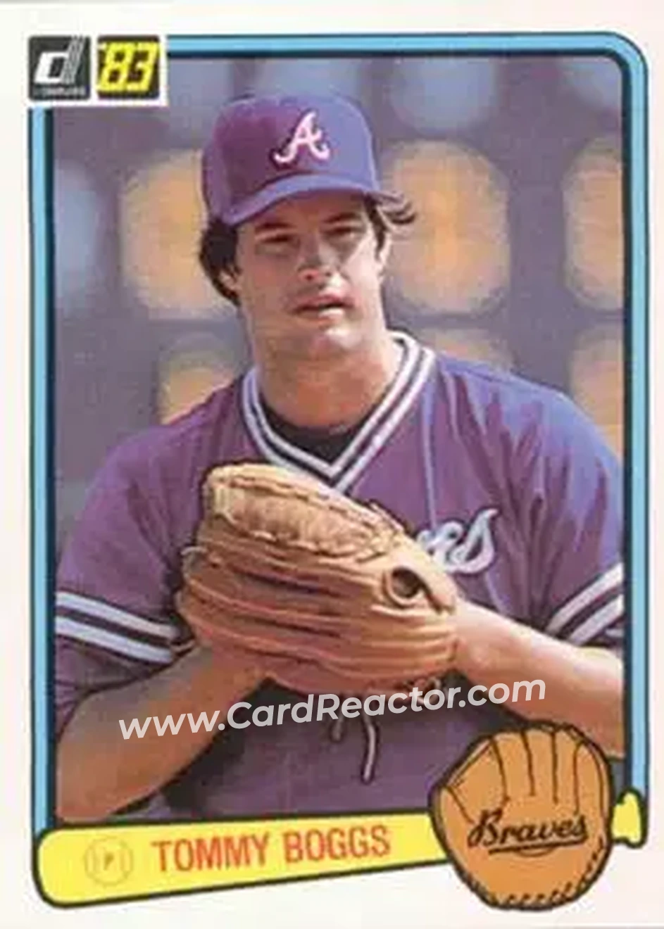 1983 Donruss #349 - Tommy Boggs - Atlanta Braves - Front 1983 Donruss #349 - Tommy Boggs - Atlanta Braves - Front
