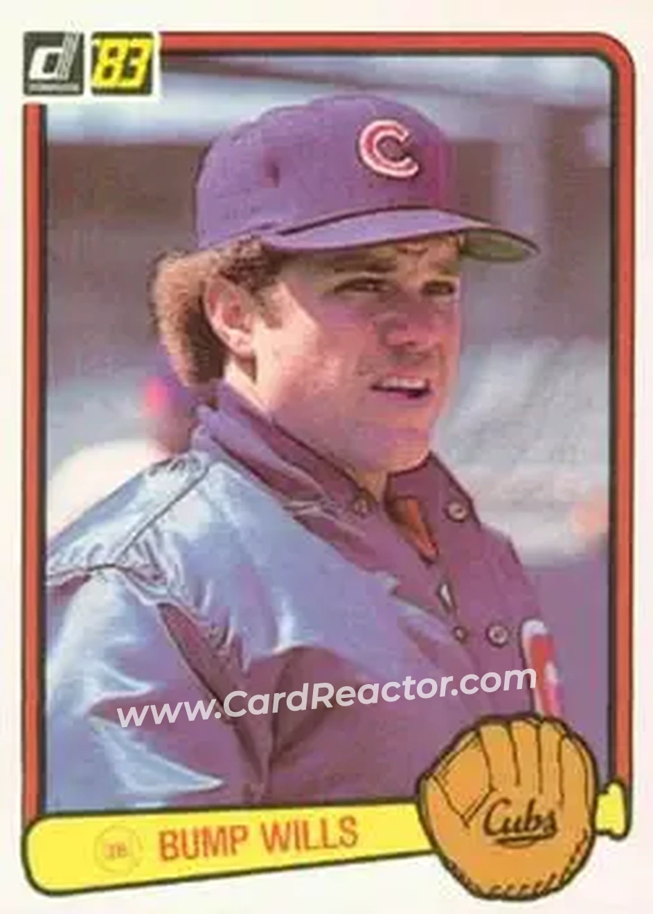 1983 Donruss #351 - Bump Wills - Chicago Cubs - Front