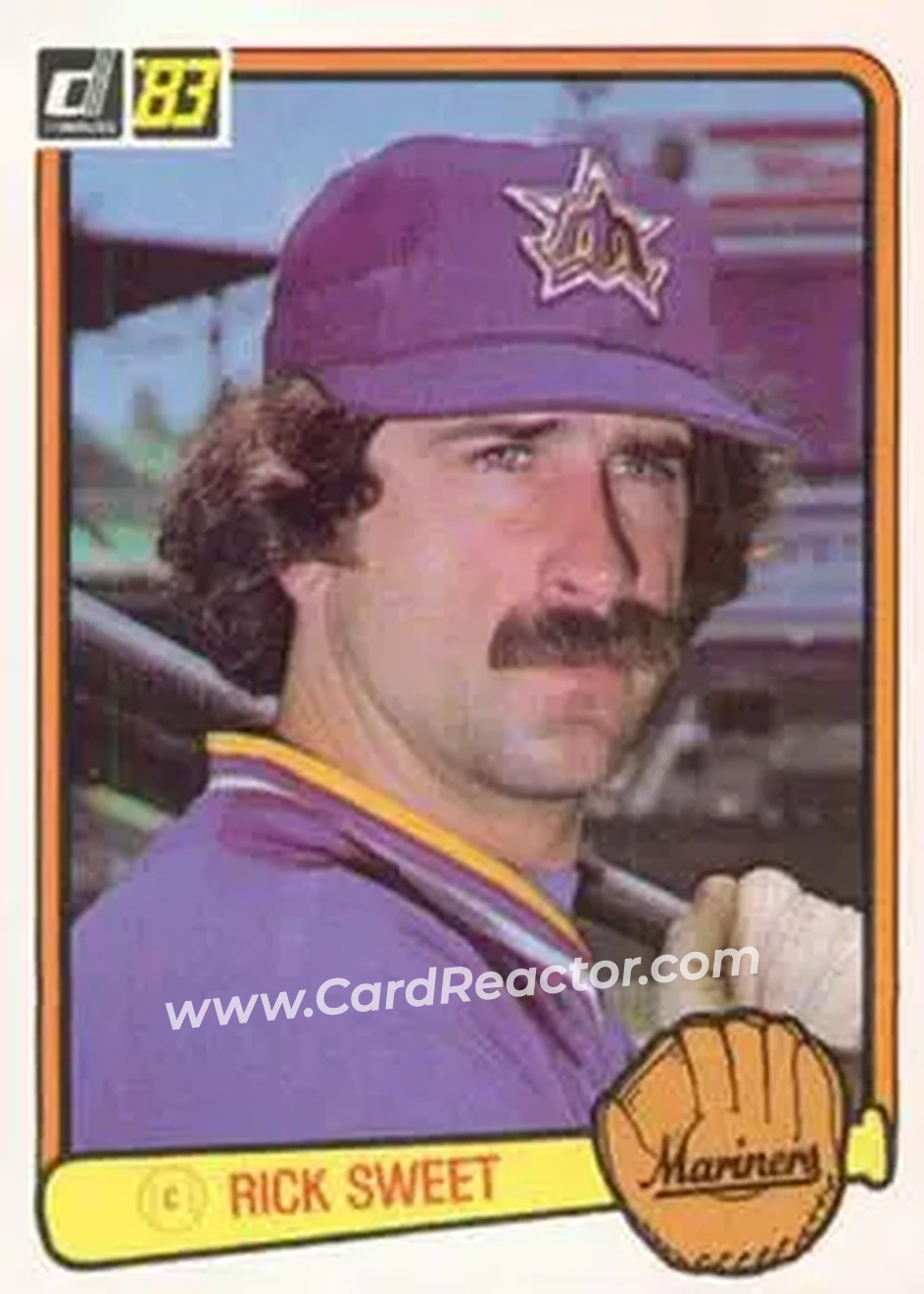 1983 Donruss #352 - Rick Sweet - Seattle Mariners - Front