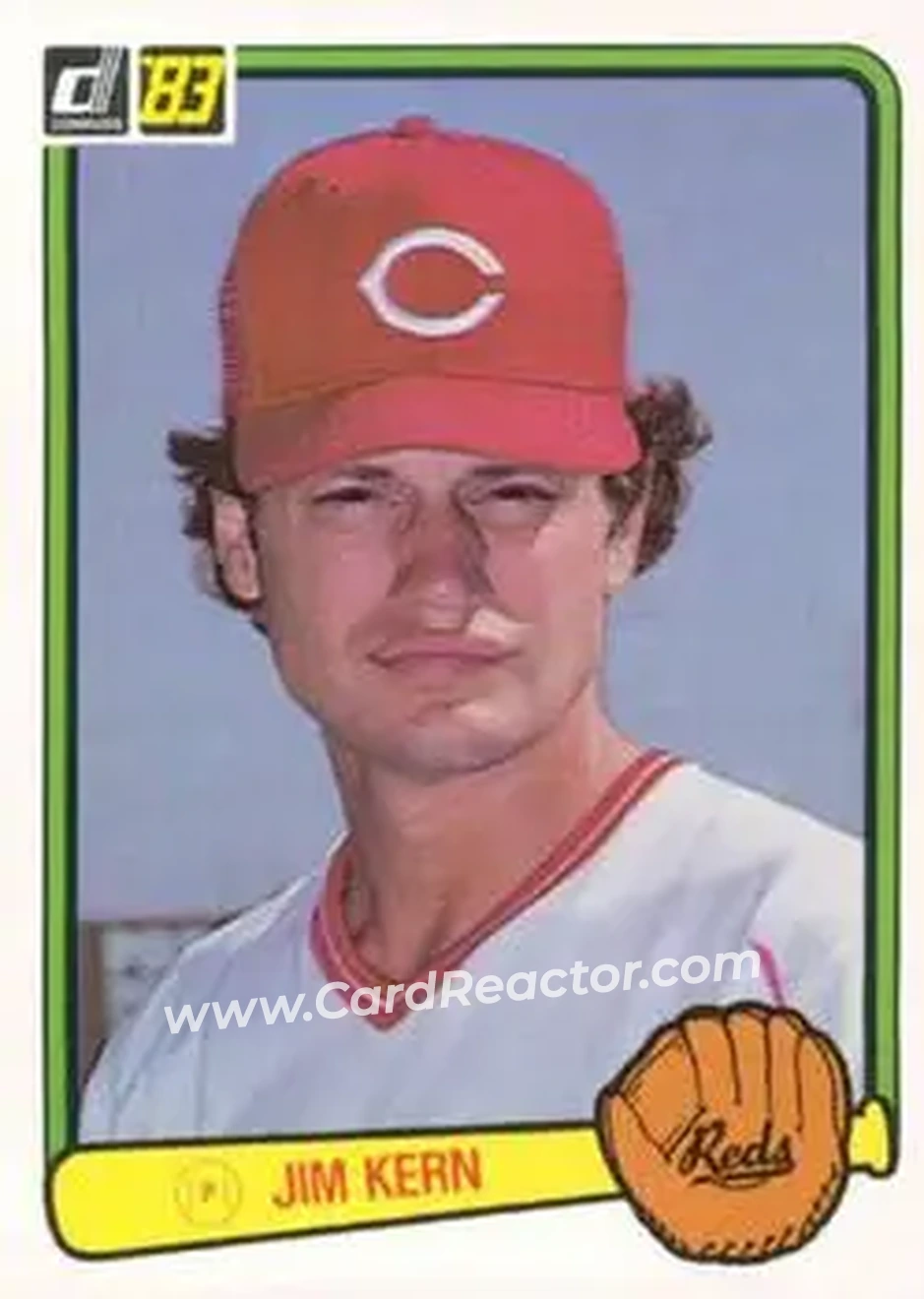 1983 Donruss #355 - Jim Kern - Cincinnati Reds - Front