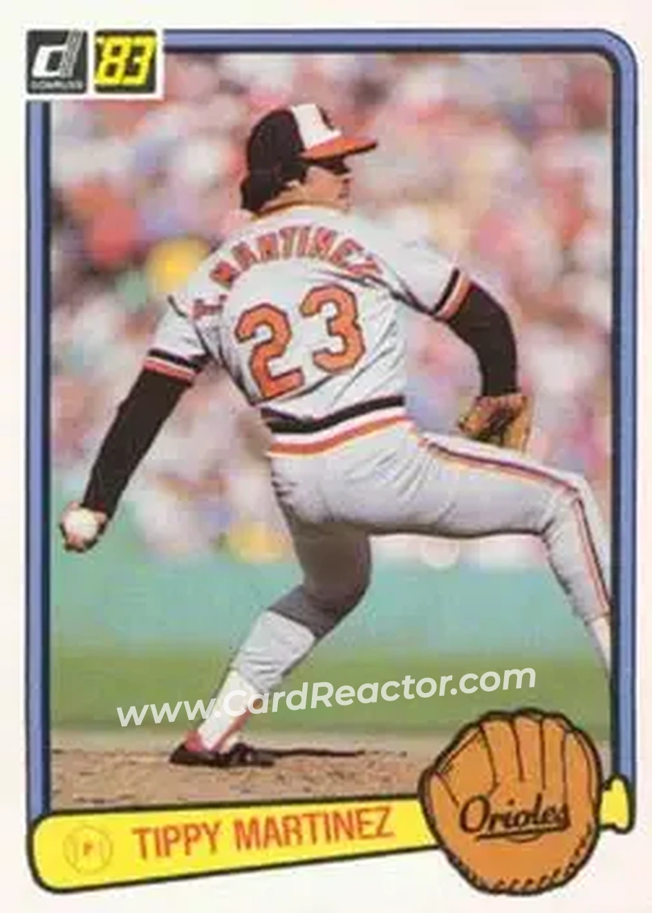 1983 Donruss #357 - Tippy Martinez - Baltimore Orioles - Front