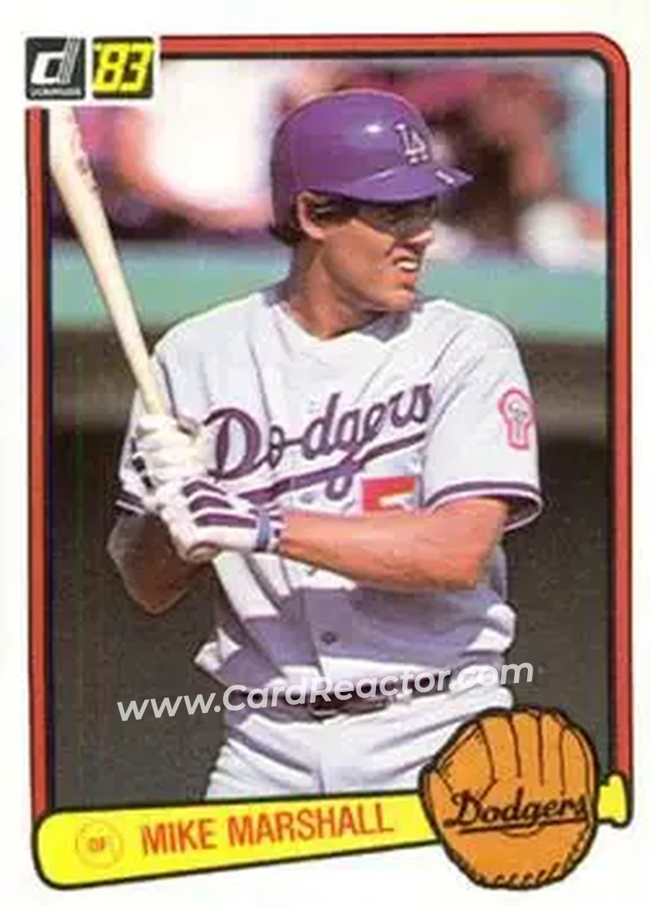 1983 Donruss #362 - Mike Marshall - Los Angeles Dodgers - Front 1983 Donruss #362 - Mike Marshall - Los Angeles Dodgers - Front