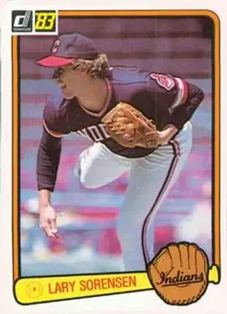 1983 Donruss #363 - Lary Sorensen - Cleveland Indians 1983 Donruss #363 - Lary Sorensen - Cleveland Indians
