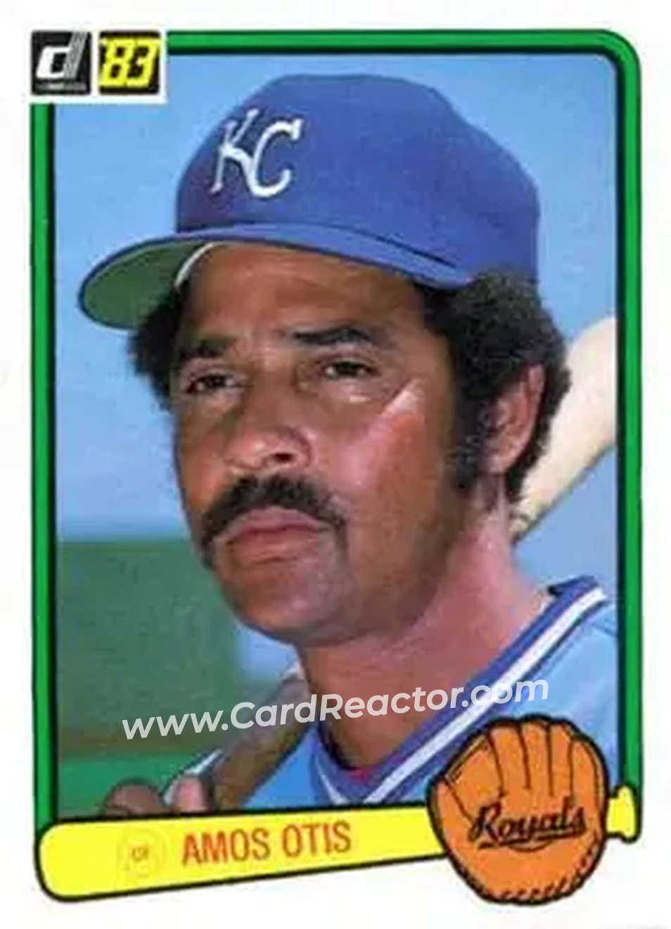 1983 Donruss #364 - Amos Otis - Kansas City Royals - Front 1983 Donruss #364 - Amos Otis - Kansas City Royals - Front